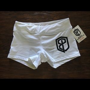 White BP Booty Shorts